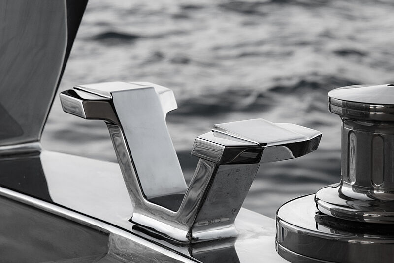 Rock yacht exterior detail