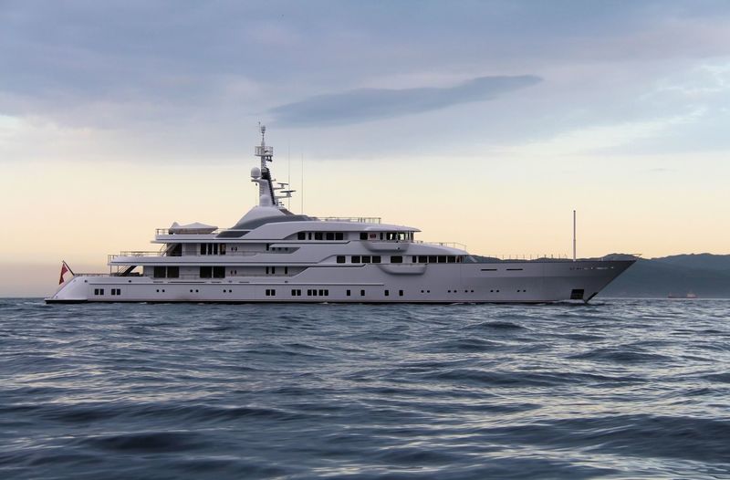 Hampshire II cruising off Gibraltar