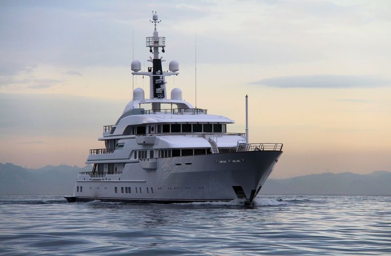 Hampshire II cruising off Gibraltar