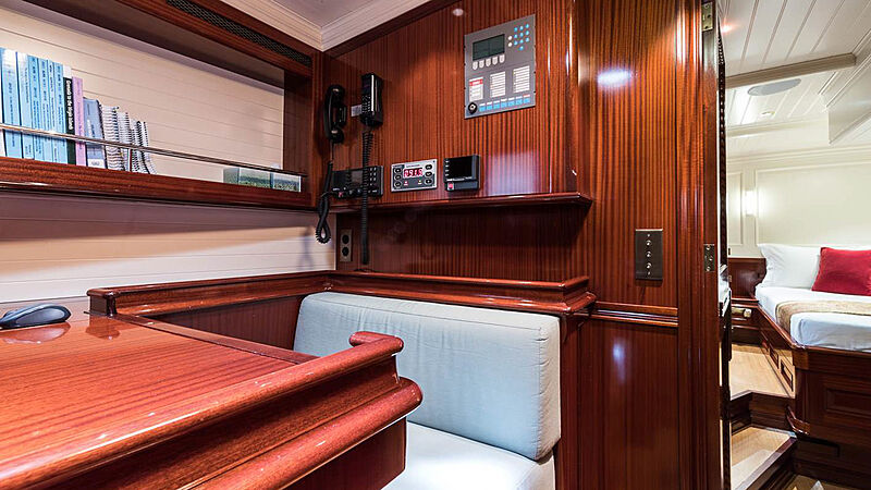 Rainbow yacht interior