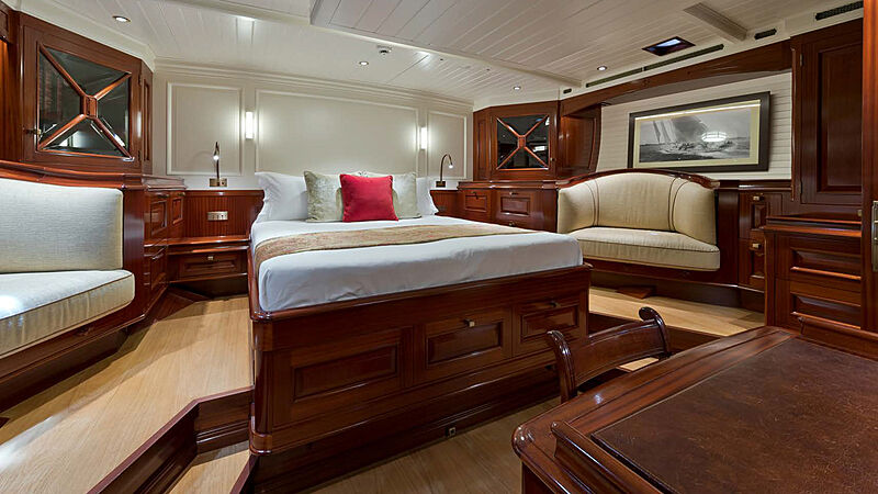 Rainbow yacht interior