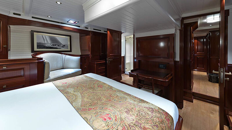 Rainbow yacht interior