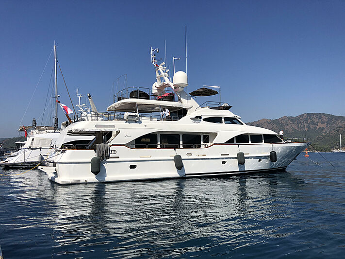 Sogno yacht in marina