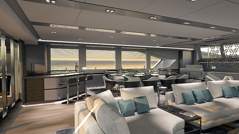 Ocean Eco Explorer 90 yacht interior design