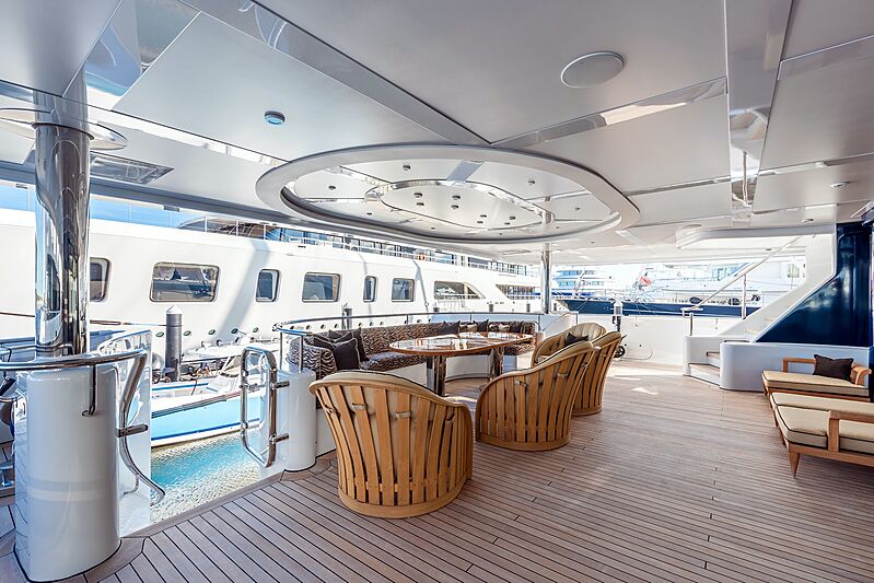 Avanti yacht aft deck