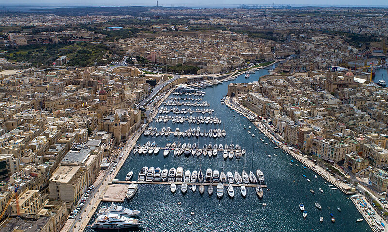 Aerial view of Malta