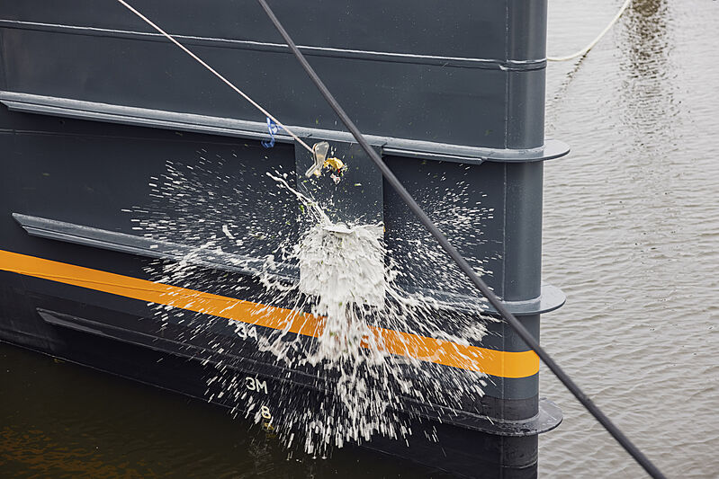 Photo Gene Chaser yacht christening ceremony SYT