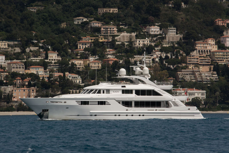 Alalya yacht cruising off Monaco