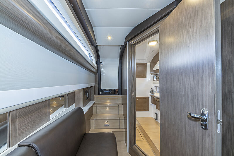 Technohull Omega 47 tender cabin