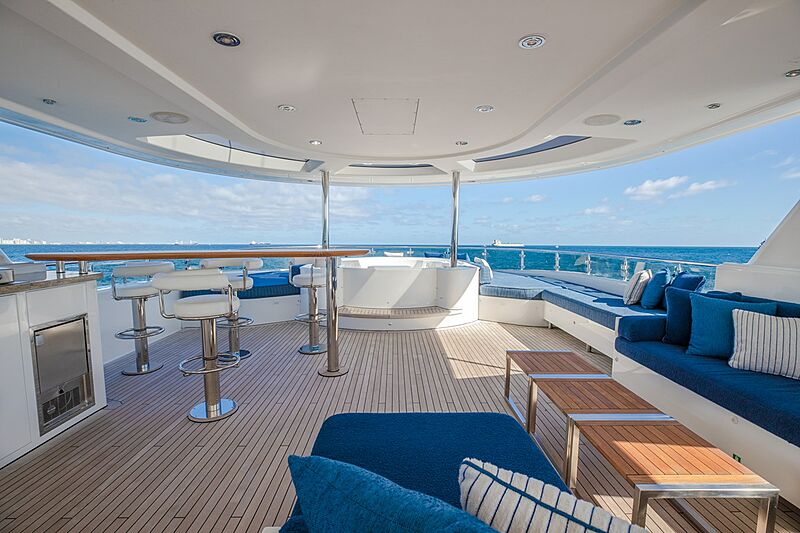 Nina Lu yacht deck