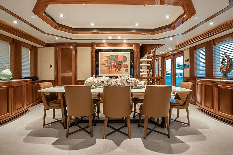 Nina Lu yacht dining table