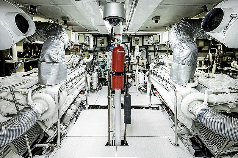 Mistress yacht engine room