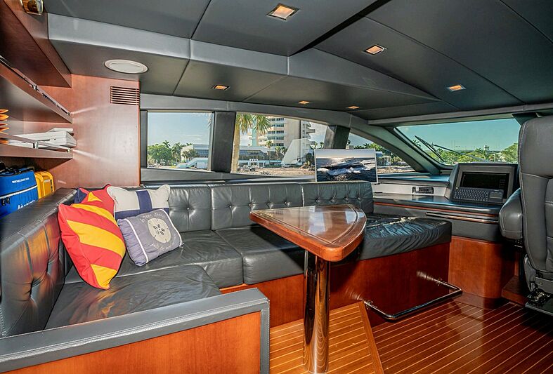 Vivere yacht wheelhouse