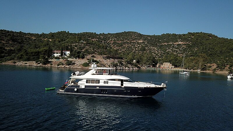Eris yacht anchored
