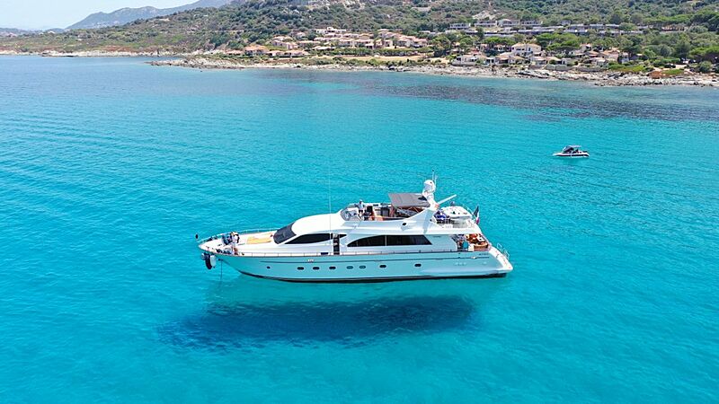 Baron B yacht anchored