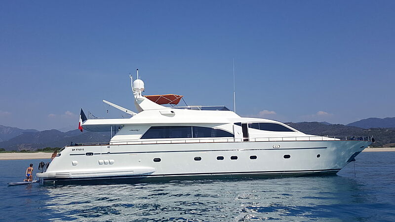 Baron B yacht anchored