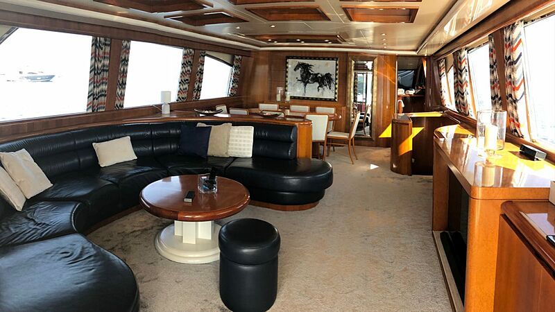 Baron B yacht saloon