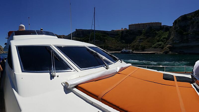 Baron B yacht foredeck