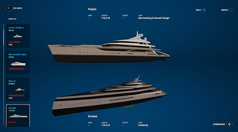 SYT 3D compare yachts