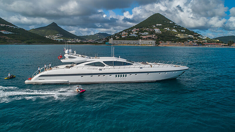 Jomar yacht at anchor