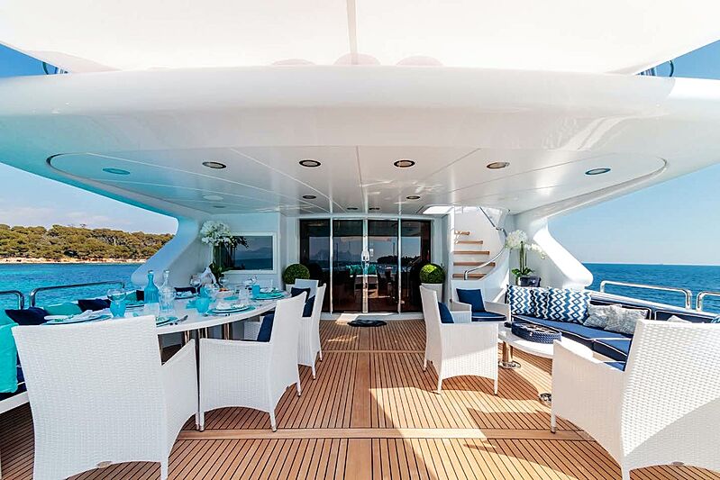 Bang! yacht aft deck