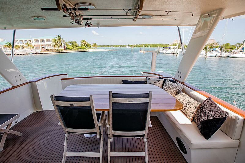 Catchin' Moments yacht aft deck