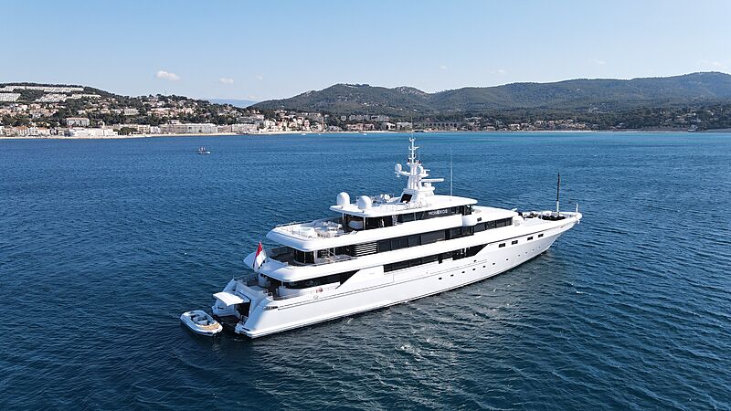 Moneikos yacht anchored off Bandol