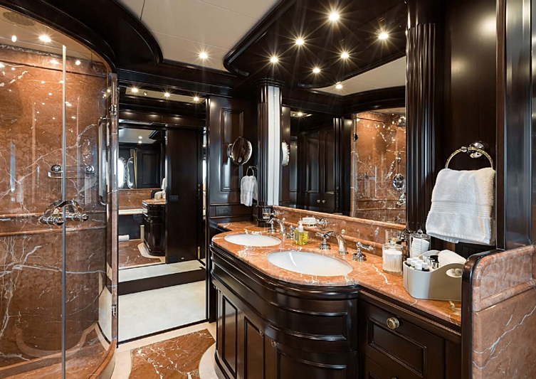 Eleni yacht bathroom