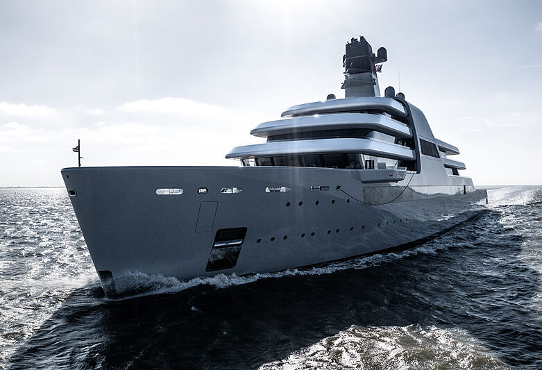 Solaris yacht by Lloyd Werft sea trials