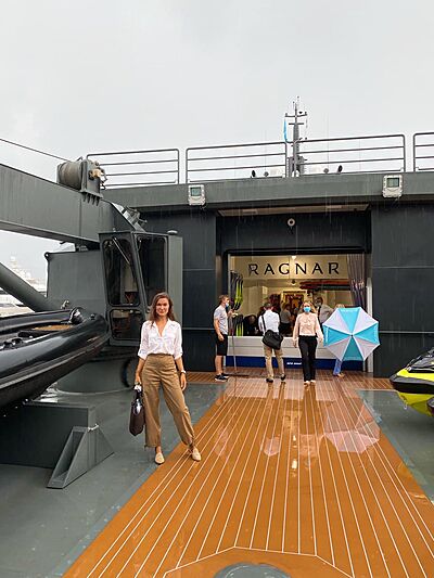 Julia Skoptsova on board Ragnar