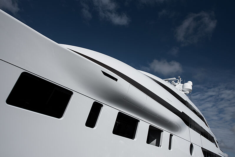 Feadship Project 1009 Bliss launch in Makkum