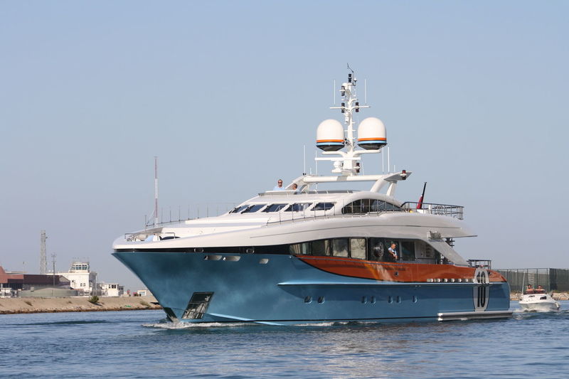 Aurelia cruising off Gibraltar
