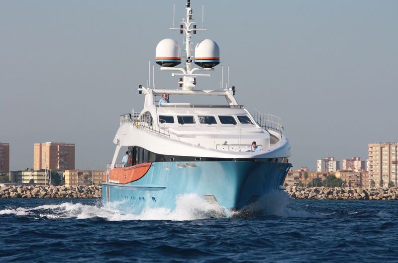 Aurelia cruising off Gibraltar
