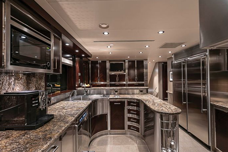 Release Me yacht galley