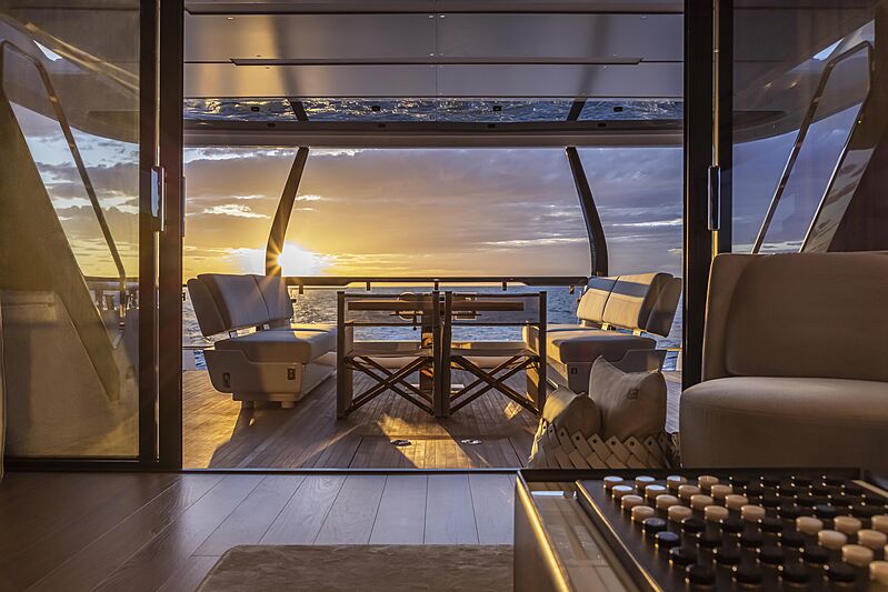Epic yacht aft deck