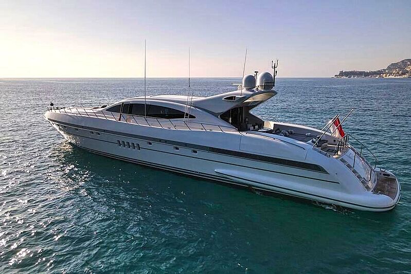 Splendida yacht at anchor