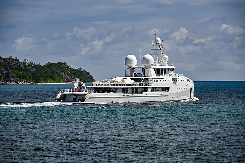 Um Alhoul yacht in the Seychelles