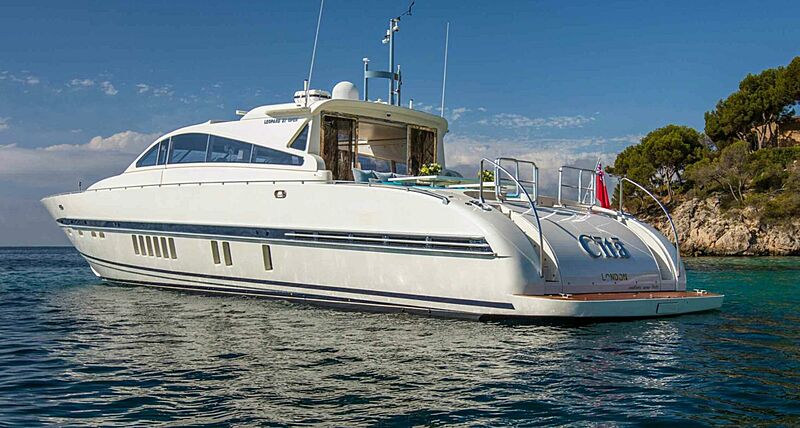 Cita yacht anchored