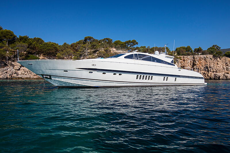 Cita yacht at anchor