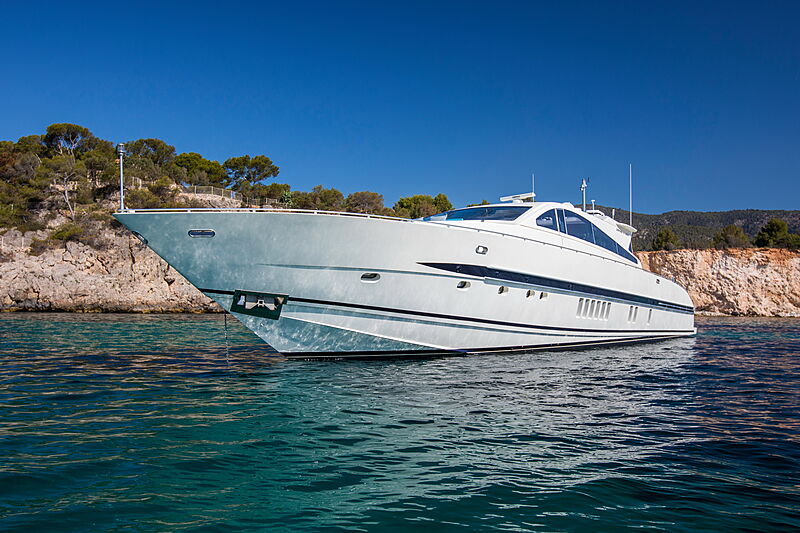 Cita yacht at anchor