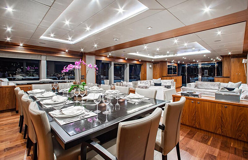 Marin yacht dining room
