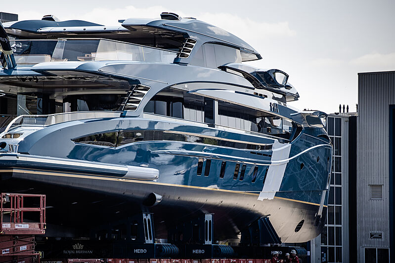Phi yacht launch at Royal Huisman