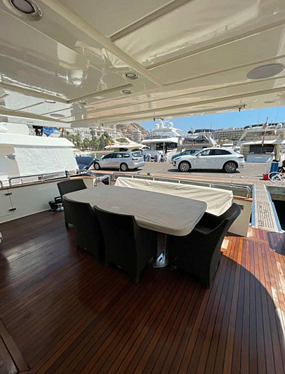 Liberata yacht aft deck