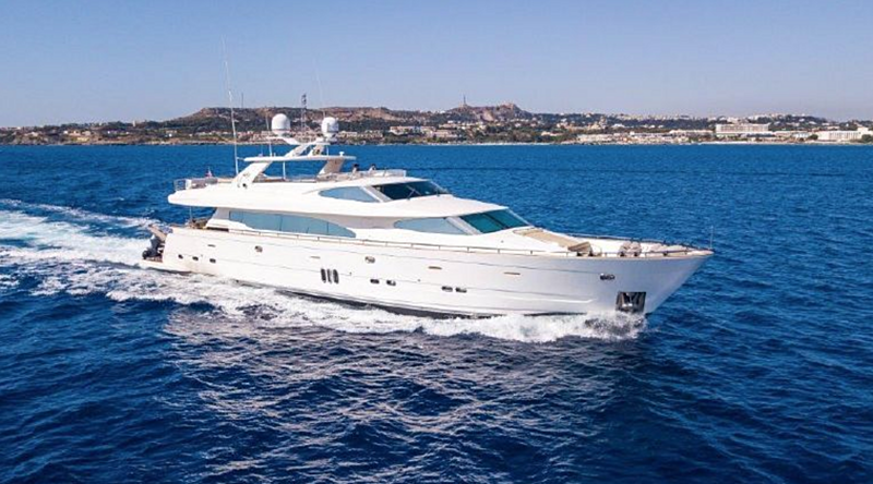 Finally yacht cruising