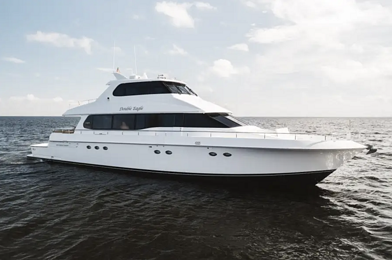 Double Eagle yacht anchored