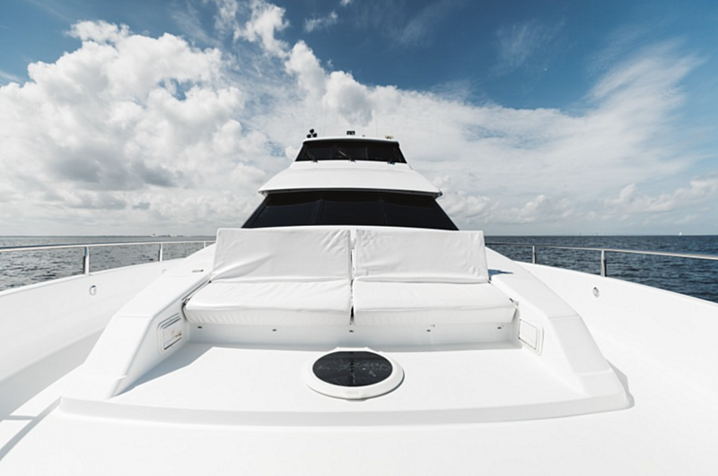 Double Eagle yacht foredeck