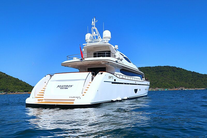Poseidon yacht anchored