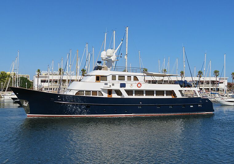 Kuriakos yacht in Lagos marina