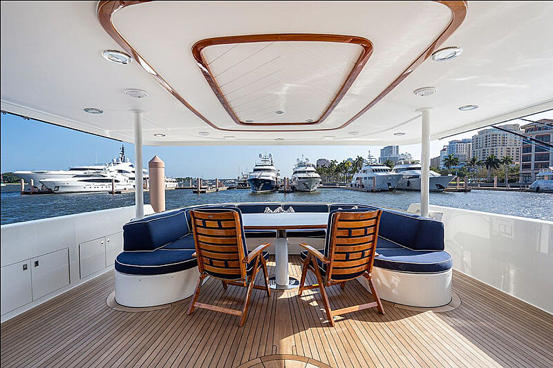 Risk & Reward yacht aft deck