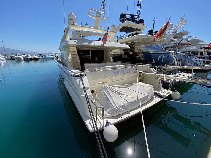 Andalus yacht in marina